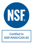 NSF certified to NSF/ANSI/CAN 60. View Hydrovida's NSF listing (opens NSF website)